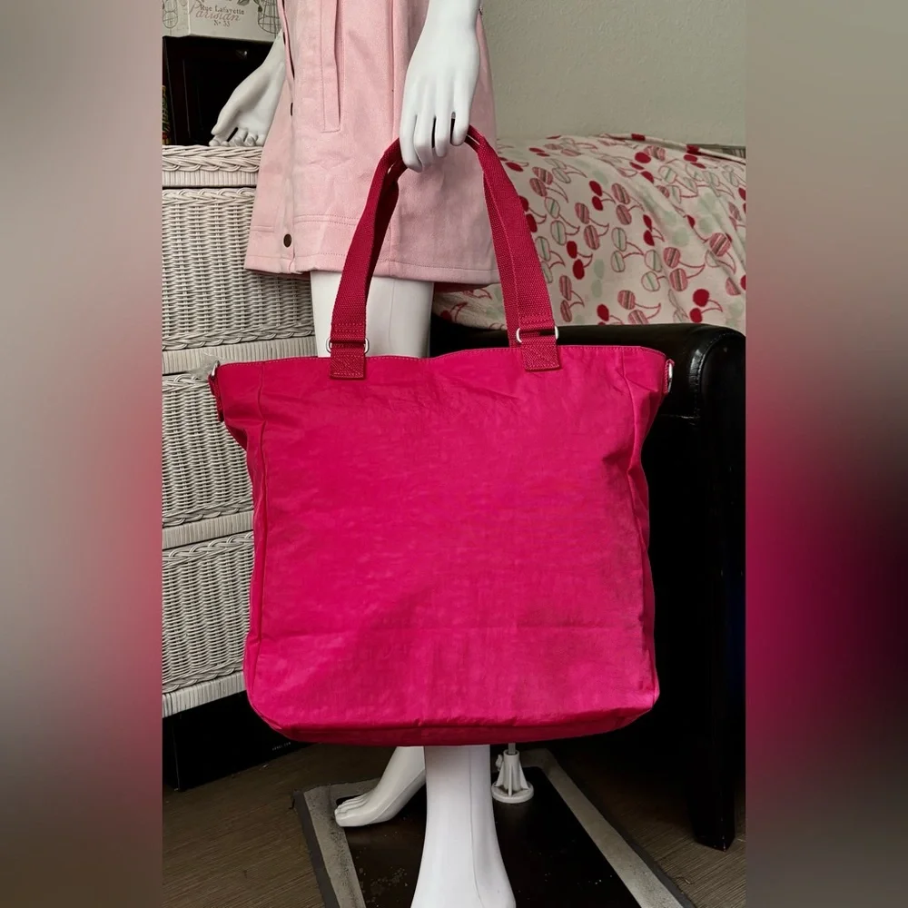 Kipling Elsie Convertible Crossbody Bag Clutch TM5429 Blomingrse Pink 14x15” NWT